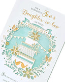 Traditional Son & Daughter in Law Wedding Card