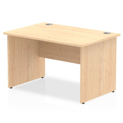 Impulse 1200 x 800mm Straight Desk Maple Top Panel End Leg I000437 DD
