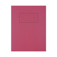 Silvine 9x7 inch/229x178mm Exercise Book Ruled Red 80 Pages (Pack 10) - EX101