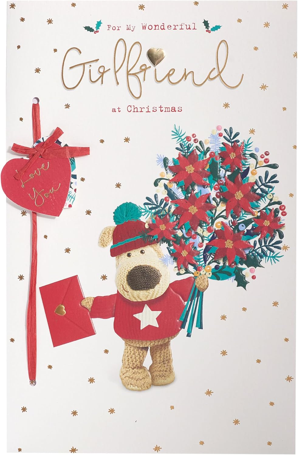 Boofle Christmas Card for Girlfriend - Cute Design