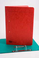 Europa Spiral Wirebound Spring Transfer File Manilla A4 300 Micron Red (Pack 25) - 3008Z