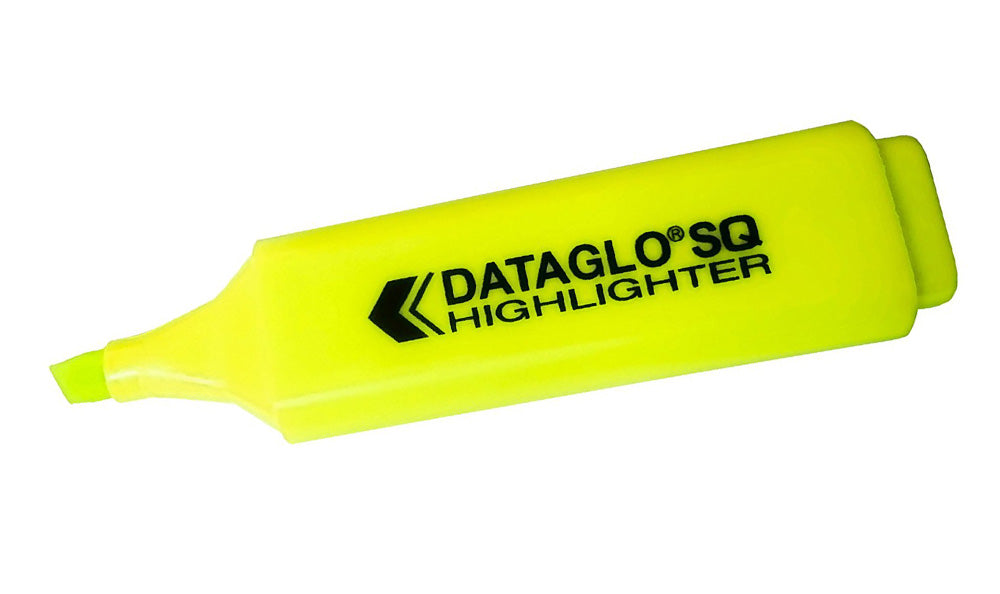 ValueX Flat Barrel Highlighter Pen Chisel Tip 1-5mm Line Yellow (Pack 10) - 844005