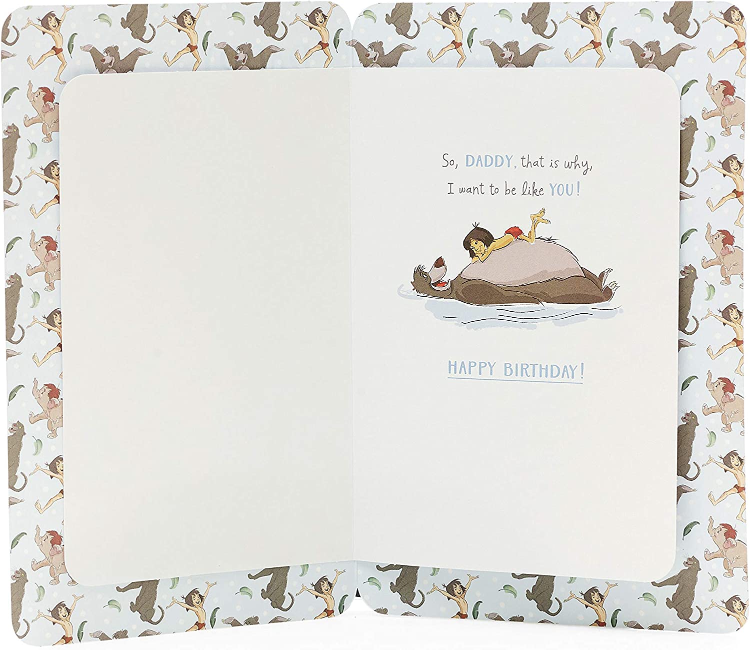 Daddy Birthday Card Jungle Book Disney