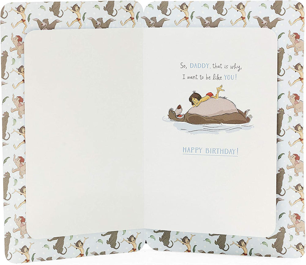 Daddy Birthday Card Jungle Book Disney