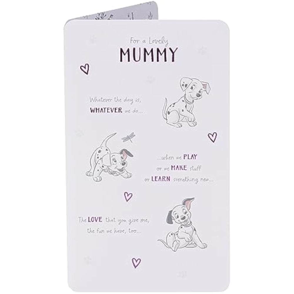 Disney Birthday Card for Mummy - 101 Dalmatians Design