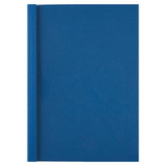 GBC Thermal Binding Cover A4 3mm Clear PVC Front Royal Blue Leathergrain Back (Pack 100) - IB451010