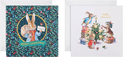 Christmas Cards, Pack of 16, 2 Designs, Beatrix Potter, Peter Rabbit, With Envelopes