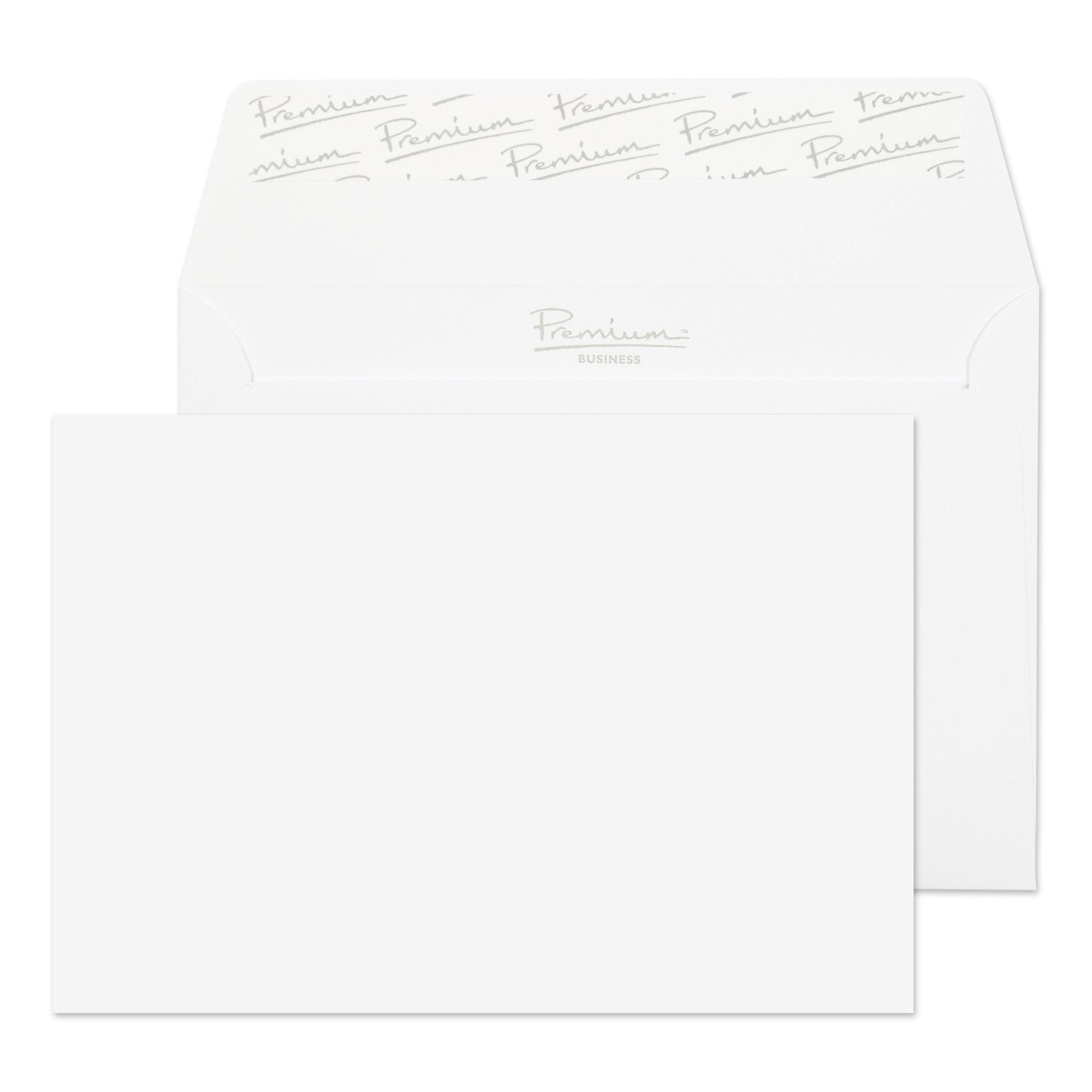 Blake Premium Business Envelopes C6 Diamond White Laid Wallet Plain Peel and Seal 120gsm 114x162mm (Pack 50) - 91155