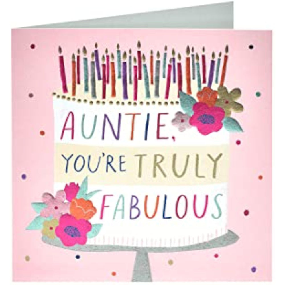 Birthday Card - Birthday Card for Her - Fabulous Auntie