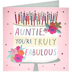 Birthday Card - Birthday Card for Her - Fabulous Auntie