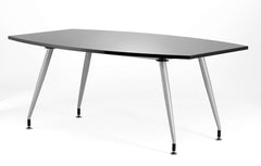 Dynamic High Gloss 1800mm Writable Boardroom Table Black Top I003056 DD