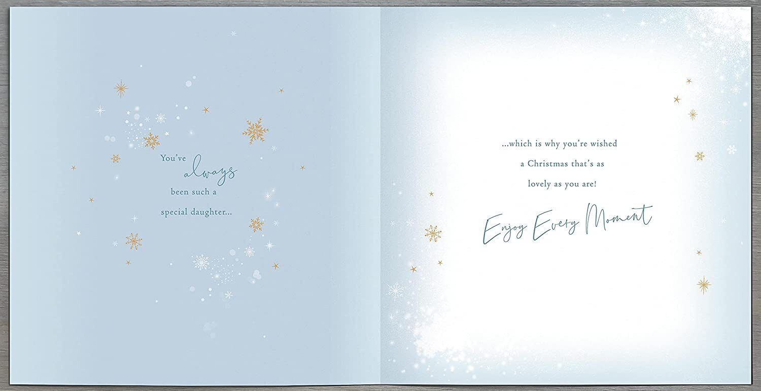 Daughter Foiled & Embellished Christmas Cards
