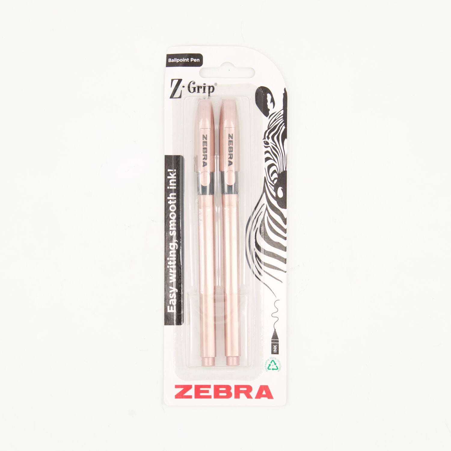 Zebra Z-Grip Rose Gold - Pack of 2 Classic Ballpoint Pens