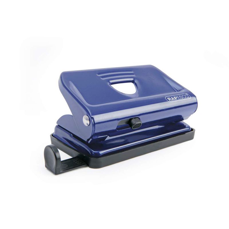 Rapesco 810 2-Hole Metal Punch 12 Sheets - Blue - PF810ML1