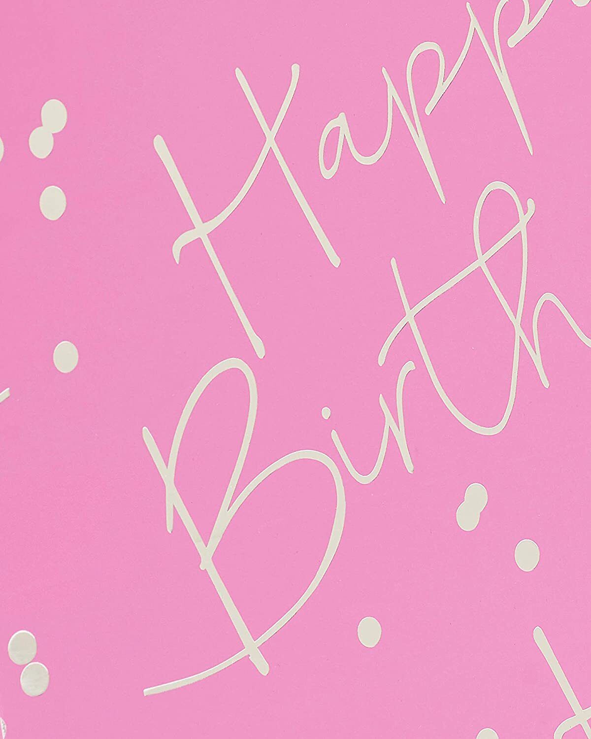 Female Happy Birthday Gift Bag Pink Large