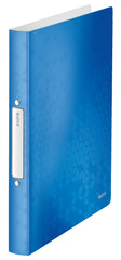 Leitz WOW Ring Binder Polypropylene 2 O-Ring A4 25mm Rings Blue Metallic (Pack 10) 42570036 DD