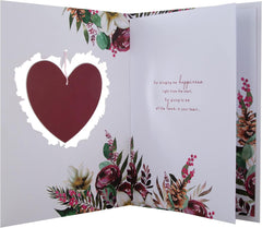 Hallmark Boxed Christmas Card for One I Love - Traditional Heart and Verse Design, 25575200, Multicoloured