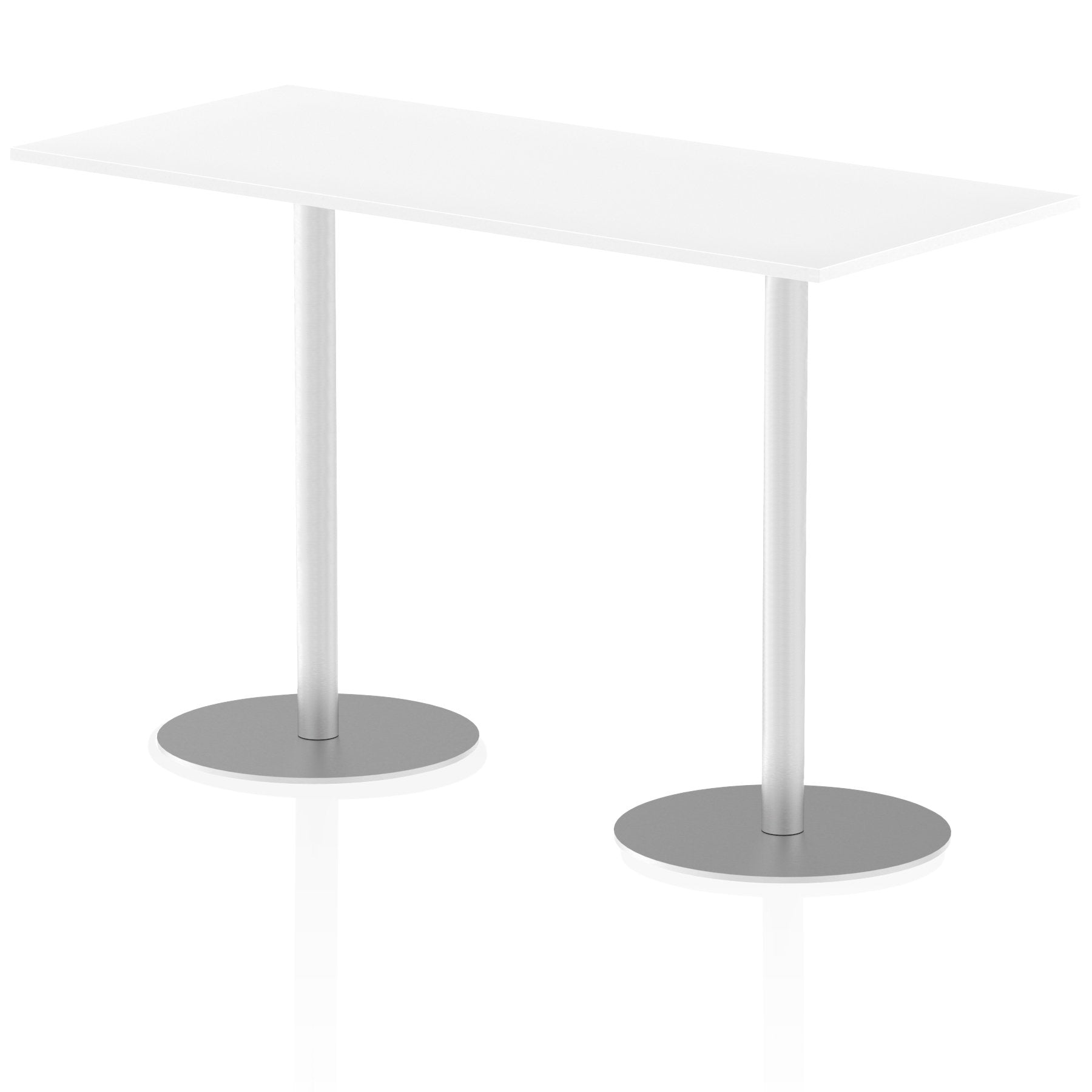 Dynamic Italia 1800 x 800mm Poseur Rectangular Table White Top 1145mm High Leg ITL0312 DD