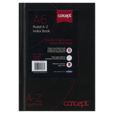 Concept A6 192pg AZ Index Book
