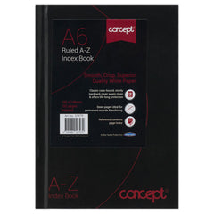 Concept A6 192pg AZ Index Book