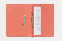 Guildhall Spring Pocket Transfer File Manilla Foolscap 285gsm Orange (Pack 25) - 347-ORGZ