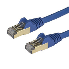 StarTech.com 0.5m Blue Cat6a Ethernet STP Cable