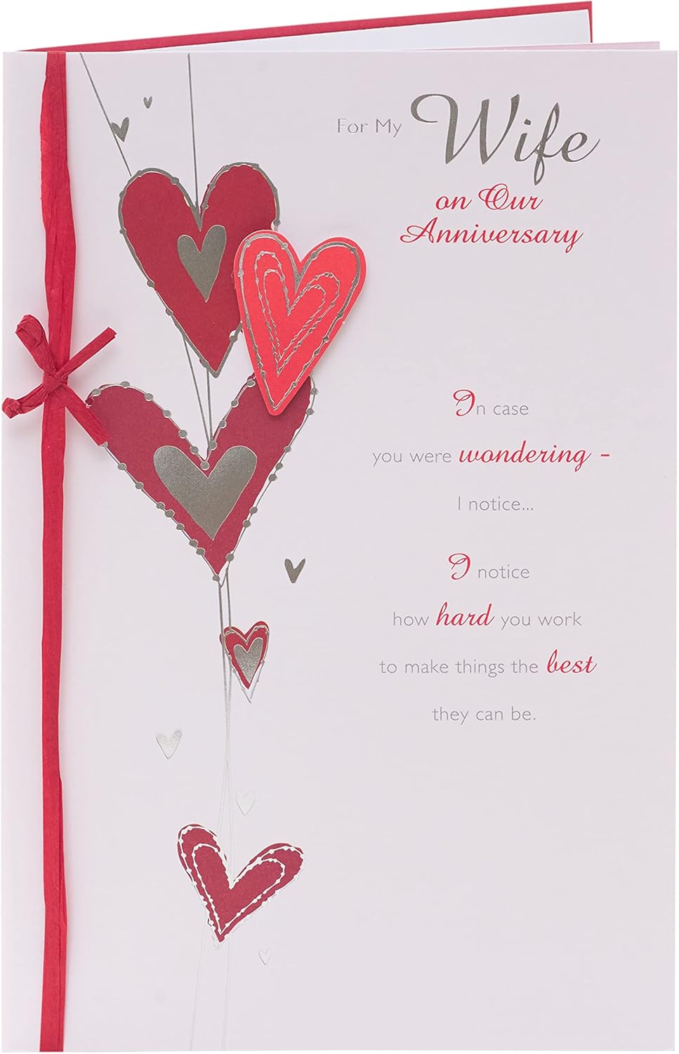 For My Wife Daydreams Heartfelt Poem Luxury Anniversary Card