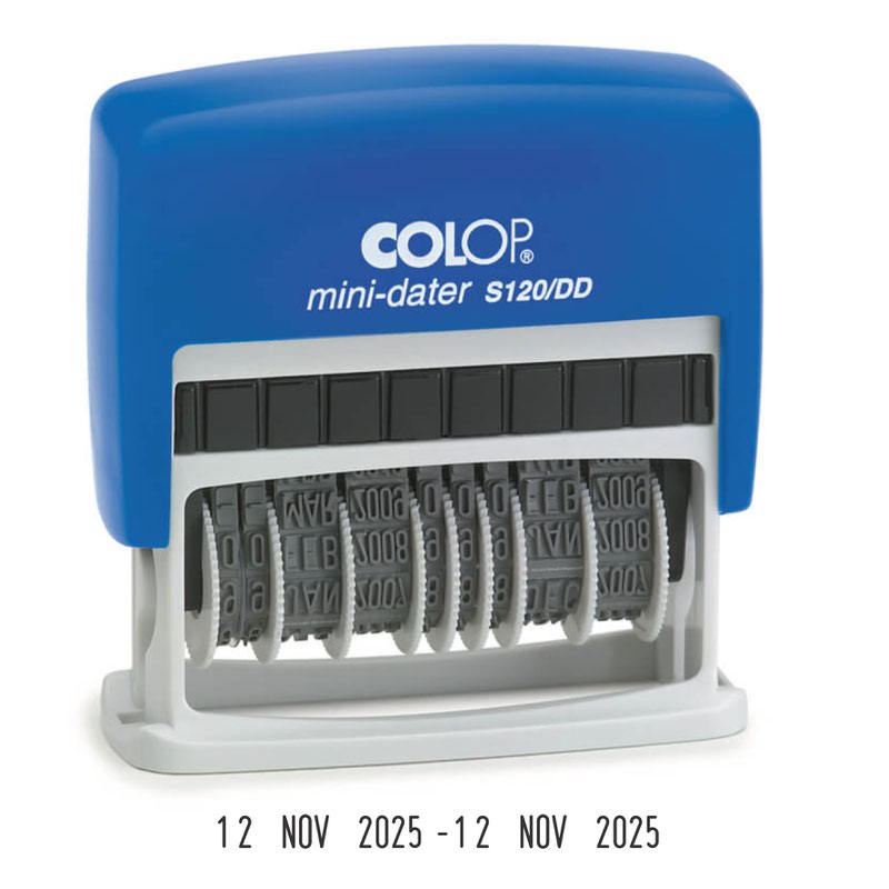 Colop Double Dater Self Inking Stamp