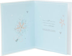 Silver Anniversary Wishes 25th Anniversary Card With Gems And Sequins