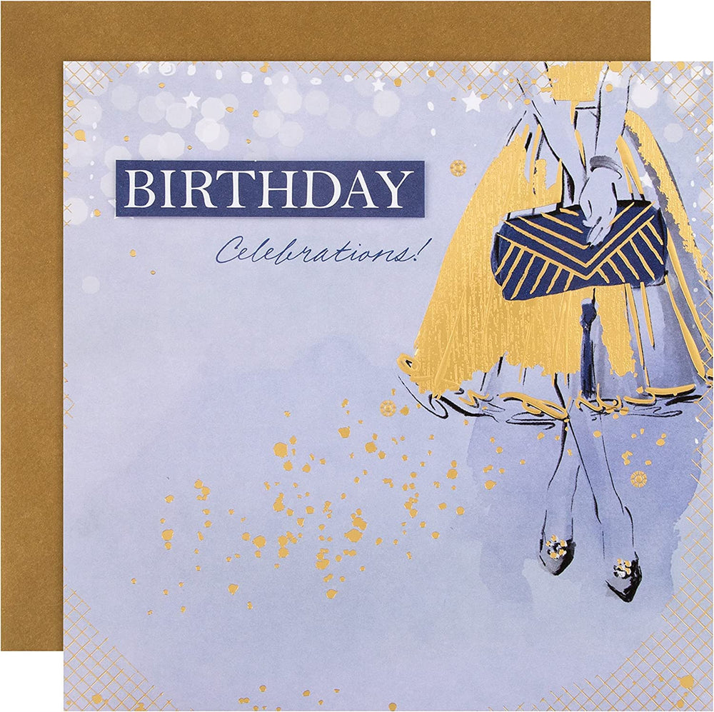 Hallmark Birthday Card - Contemporary Illustrated Fashion Design