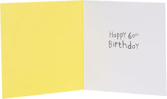 UK Greetings 60th Birthday Card for Him/Her/Friend - Purple Design