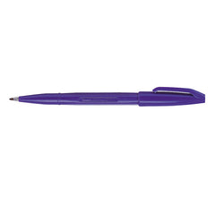 Pentel Original Sign Pen S520 Fibre Tip Pen 2mm Tip 1mm Line Blue (Pack 12) - S520-C