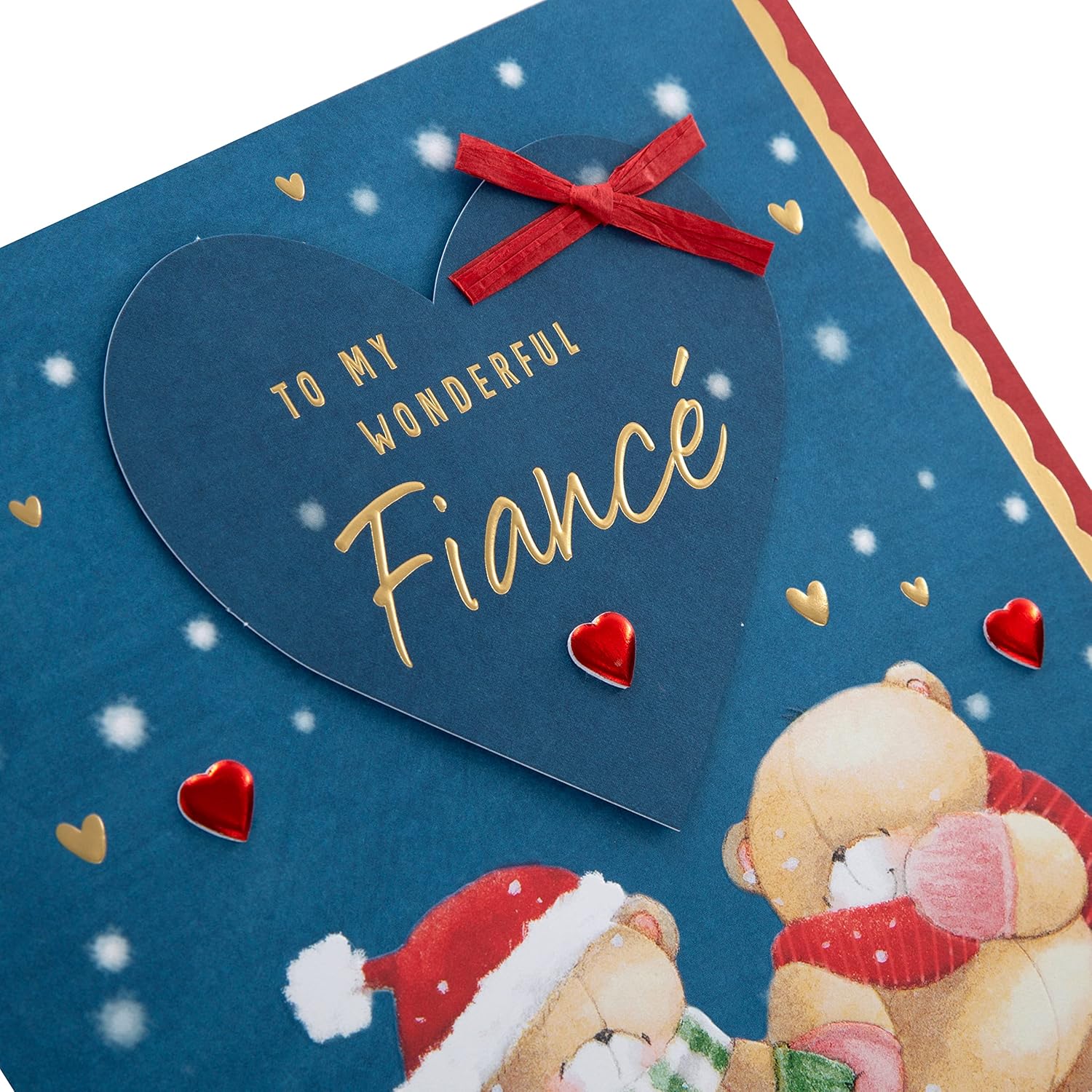 Hallmark Boxed Christmas Card for Fiancé – Forever Friends Winter Love Design