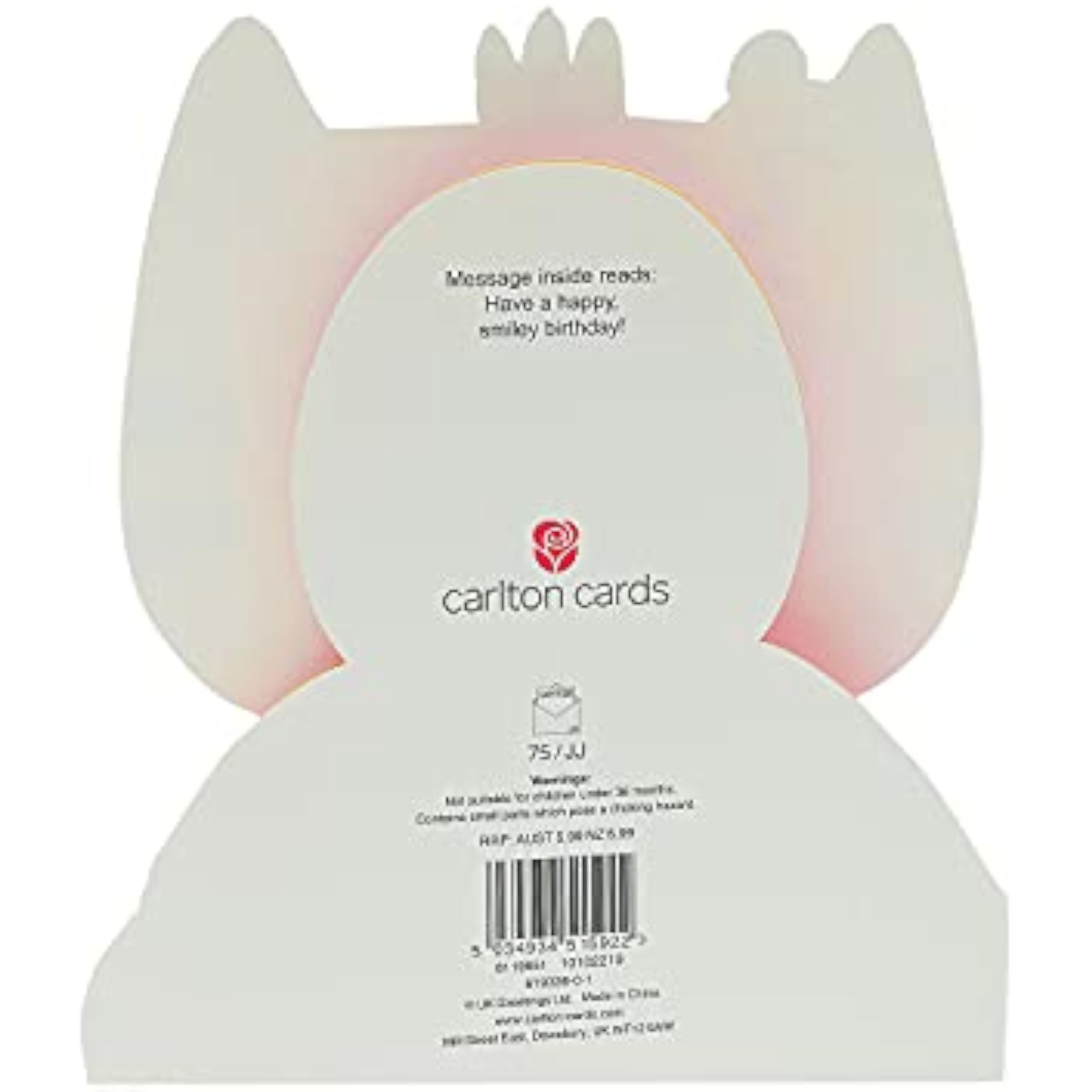 Pink Cat 3rd Birthday Card