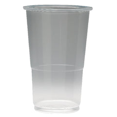 ValueX Flexiglass Plastic Glass 1/2 Pint Clear (Pack 50) - 0510033