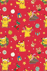 Pokemon Wrapping Paper 2 Sheets & 2 Tags