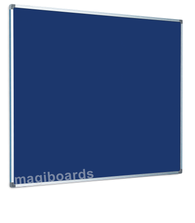 Magiboards Slim Frame Blue Felt Noticeboard Aluminium Frame 1500x1200mm - NF1AB6BLU DD