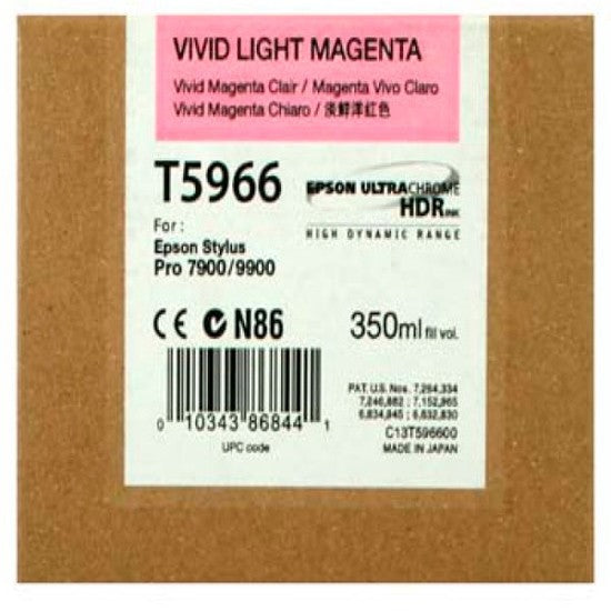 Epson T5966 Vivid Light Magenta Ink 350ml - C13T596600