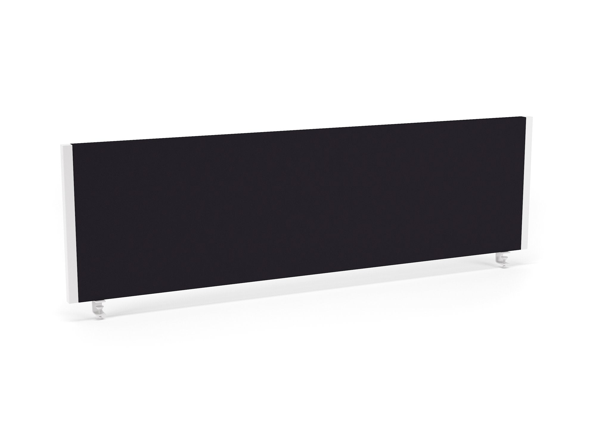 Impulse Straight Screen W1400 x D25 x H400mm Black With White Frame - I004622 DD