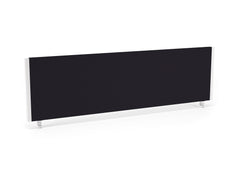 Impulse Straight Screen W1400 x D25 x H400mm Black With White Frame - I004622 DD