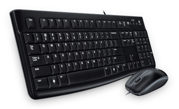 Logitech Wired Desktop MK120 Keyboard and Mouse Set