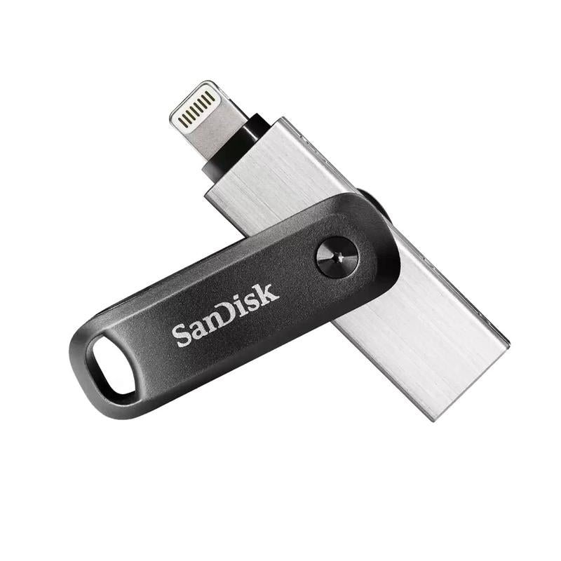 SanDisk 128GB iXpand USB3.0 Lightning Flash Drive Dual Purpose Swivel with Keyring Hole