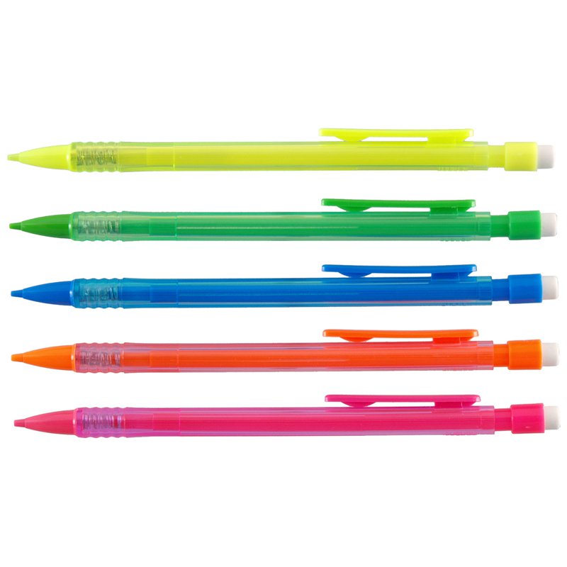 ValueX Mechanical Pencil HB 0.7mm Lead Assorted Colour Barrel (Pack 10) - 798100