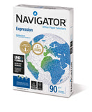 Navigator Expression A4 copier paper, 90gsm, 500 sheets, white printing paper for office and home use.