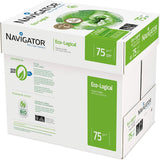 Navigator Ecological A4 Copier Paper, 75gsm, box of 5 reams, 2,500 sheets, eco-friendly printing paper