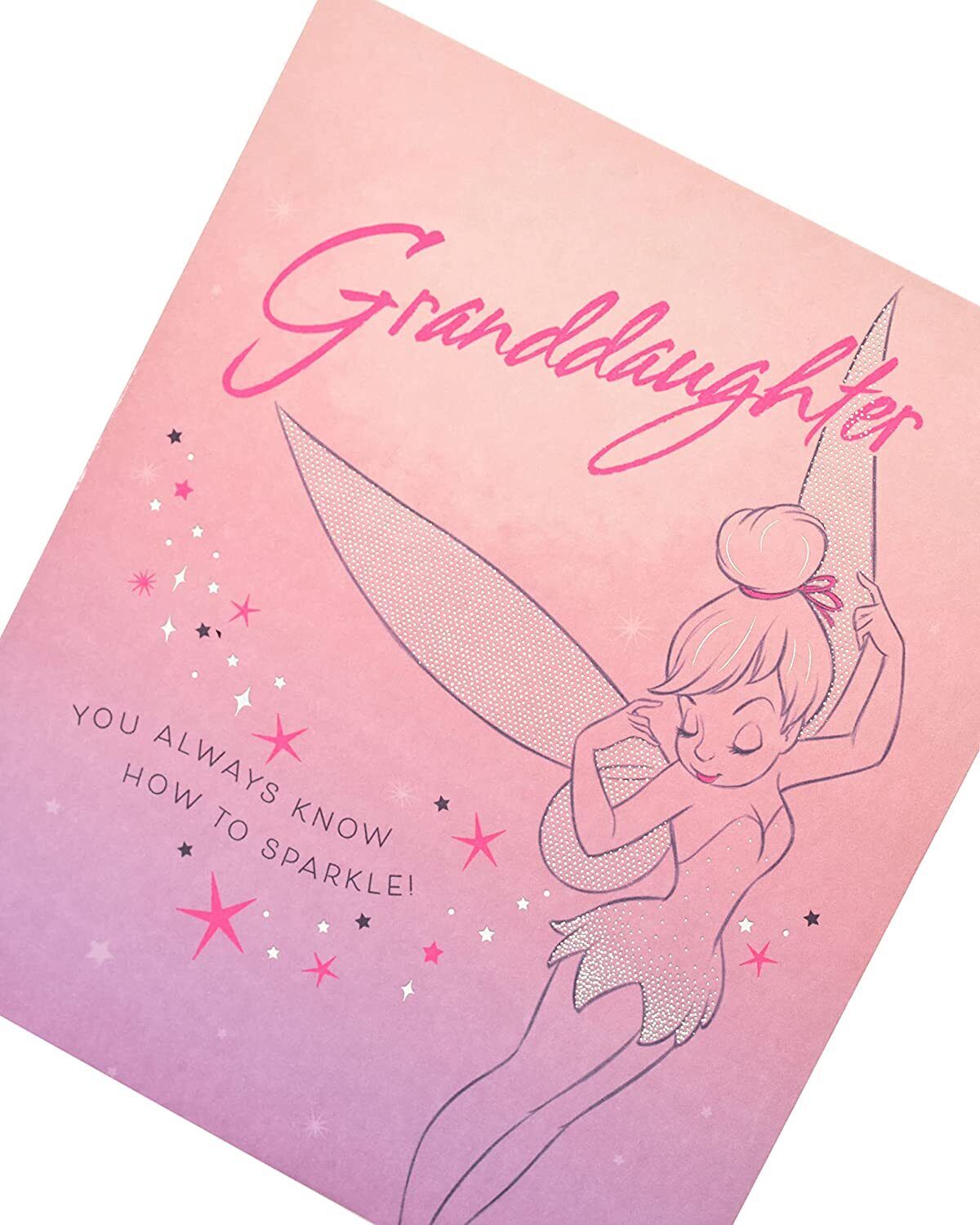 Granddaughter Disney Tinkerbell Birthday Card