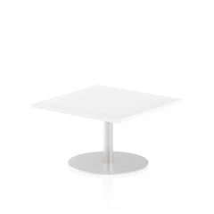 Dynamic Italia 800mm Poseur Square Table White Top 475mm High Leg ITL0330 DD