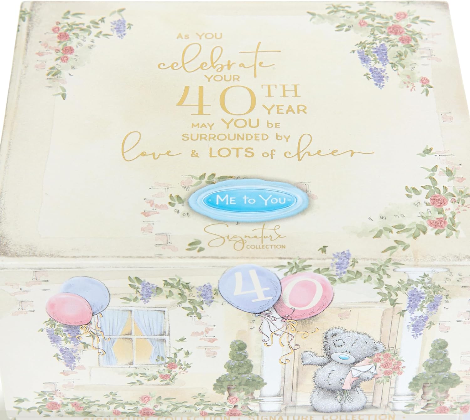 Tatty Teddy Luxury Bone China Mug in Satin Lined Box 40th Birthday Gift Signature Collection