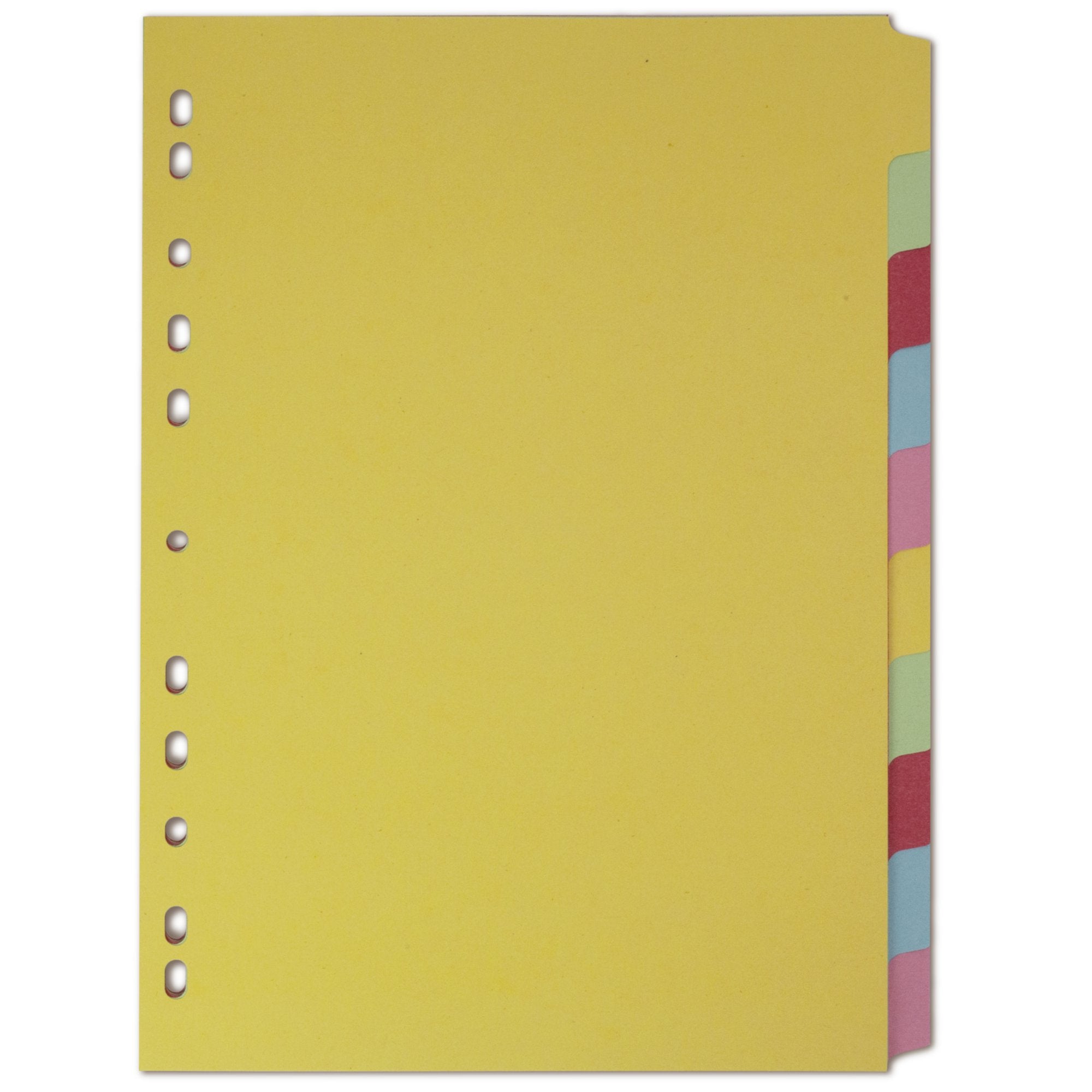 Elba Divider 10 Part A4 160gsm Card Assorted Colours 400007246