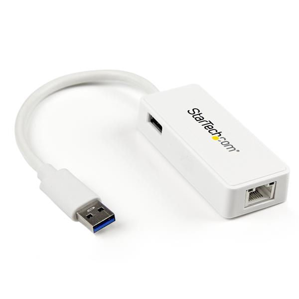 StarTech.com USB 3.0 to Gigabit Ethernet Adapter NIC with USB Port